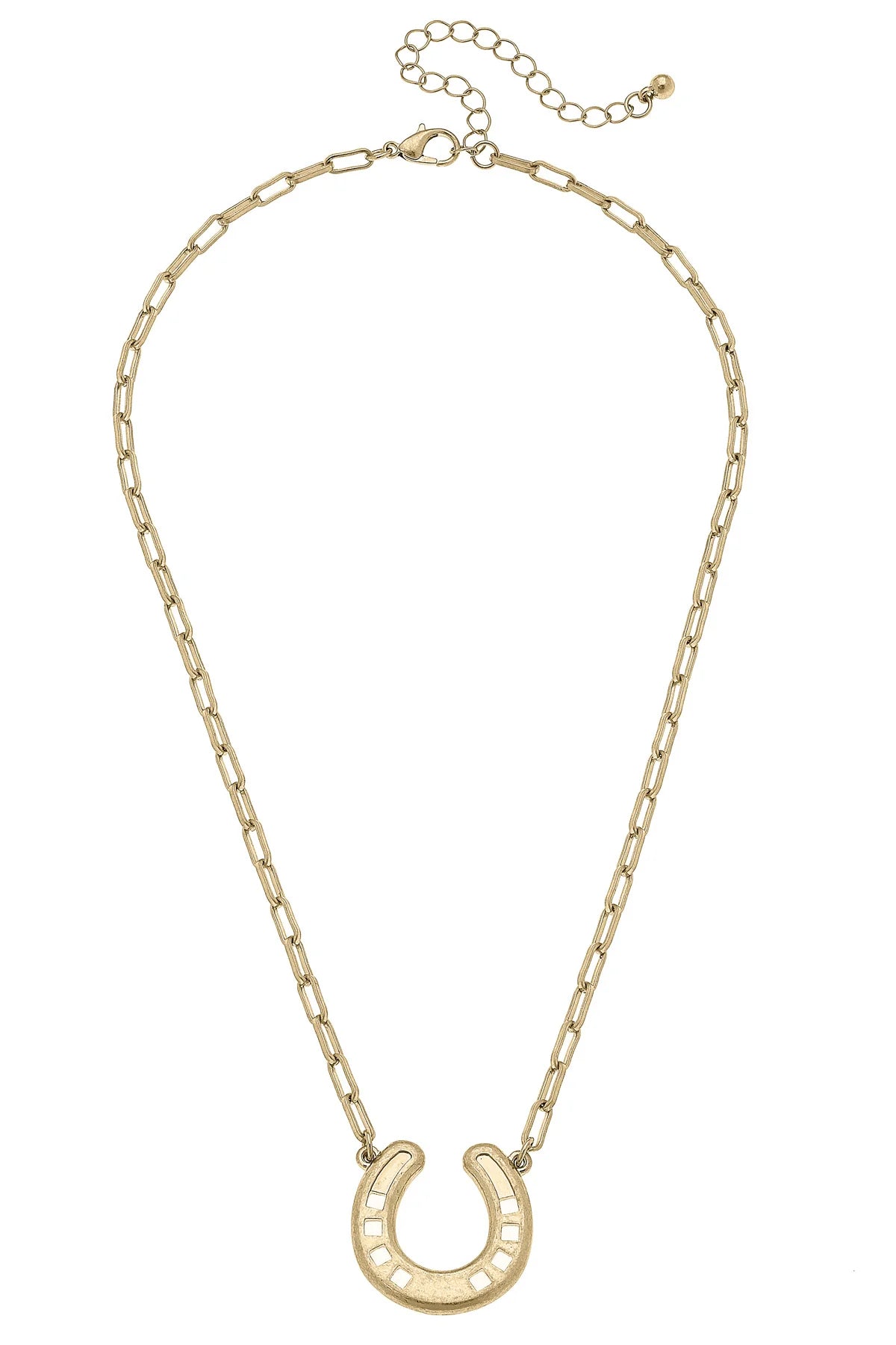 Clyde Horseshoe Pendant Necklace