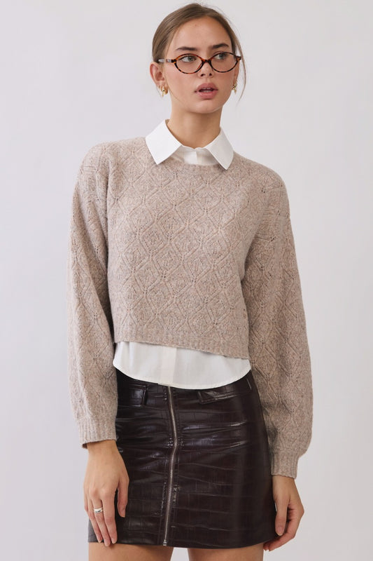 High-waisted Embossed Faux Croc Mini Skirt
