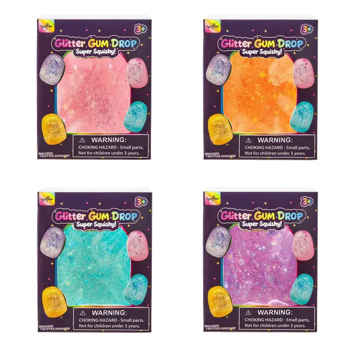 Sensory Toy Box: Squishy Glitter Gum Drops Toy