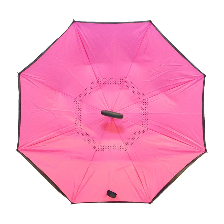 Pink Topsy Turvy Umbrella