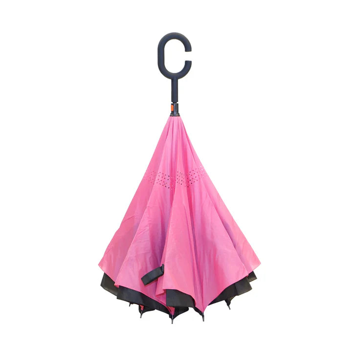 Pink Topsy Turvy Umbrella