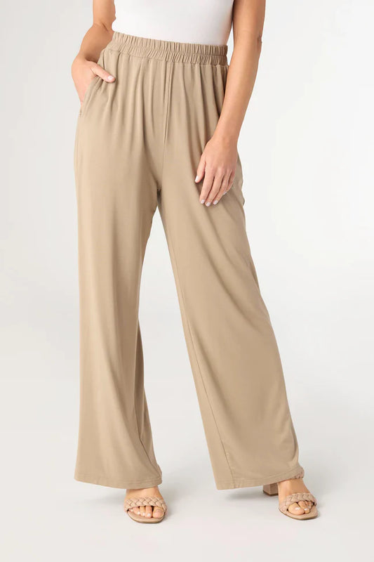 Taupe Soft Landing Pants with Pockets