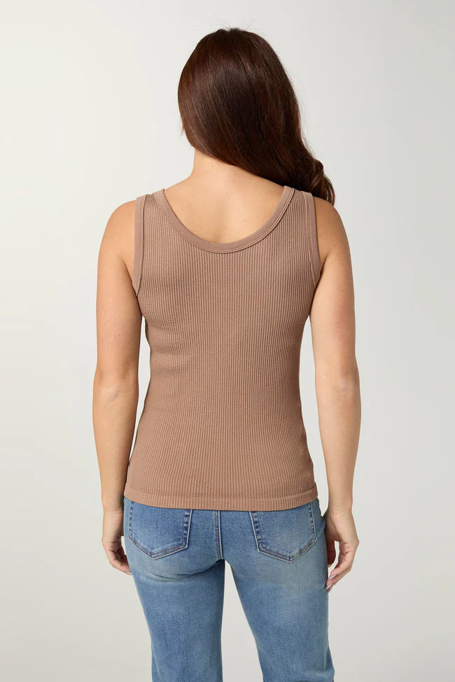 Ultra-Lush Reversible Seamless Ribbed Tank