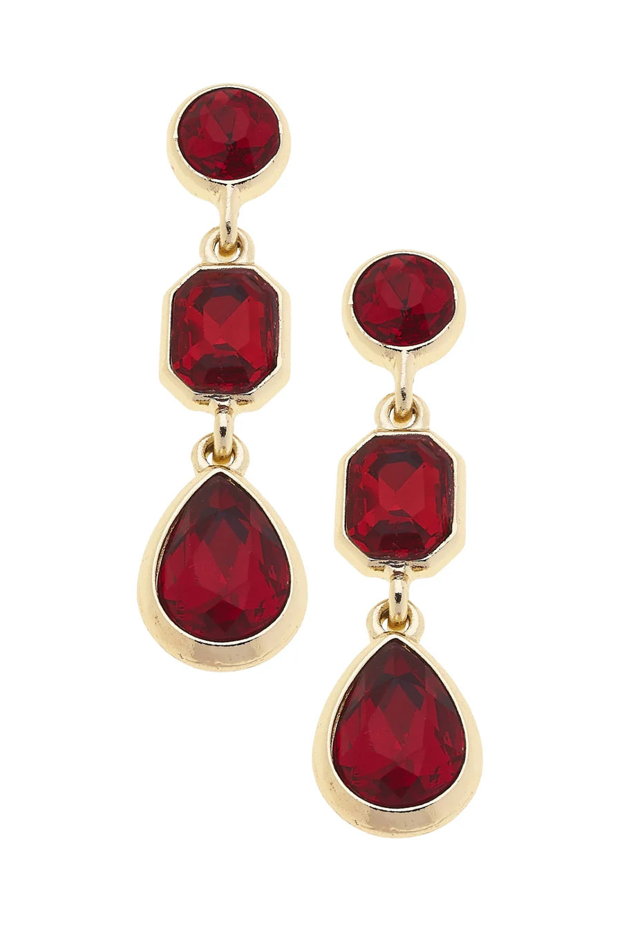 Daphne Rhinestone Linked Earrings