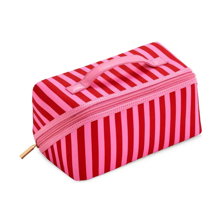 Shiraleah Holly Stripe Cosmetic Pouch, Pink