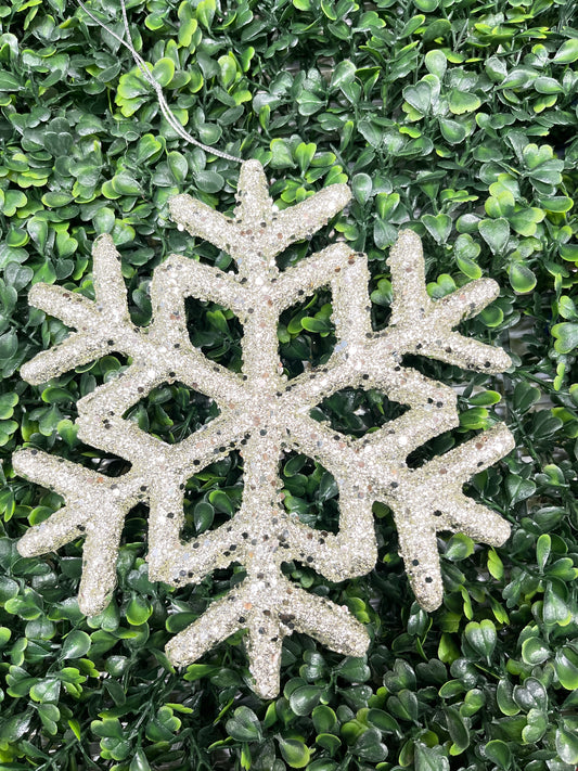 Medium Foam Glitter Snowflake