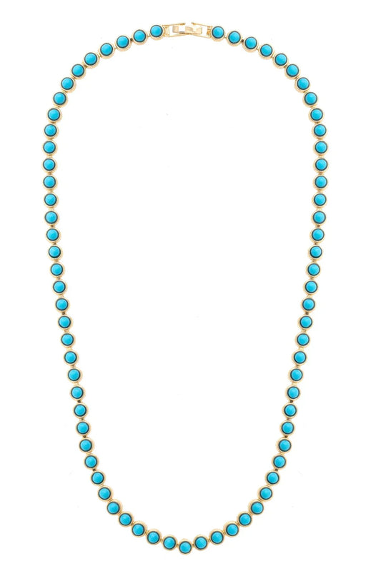 Albuquerque Tennis Necklace in Turquoise