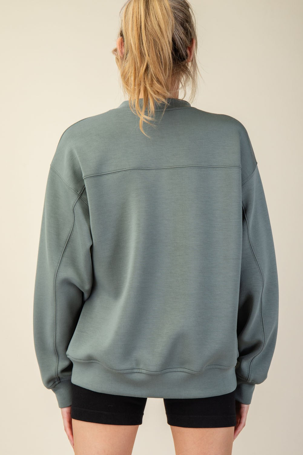 Rae Mode Modal Scuba Mock Neck Pullover