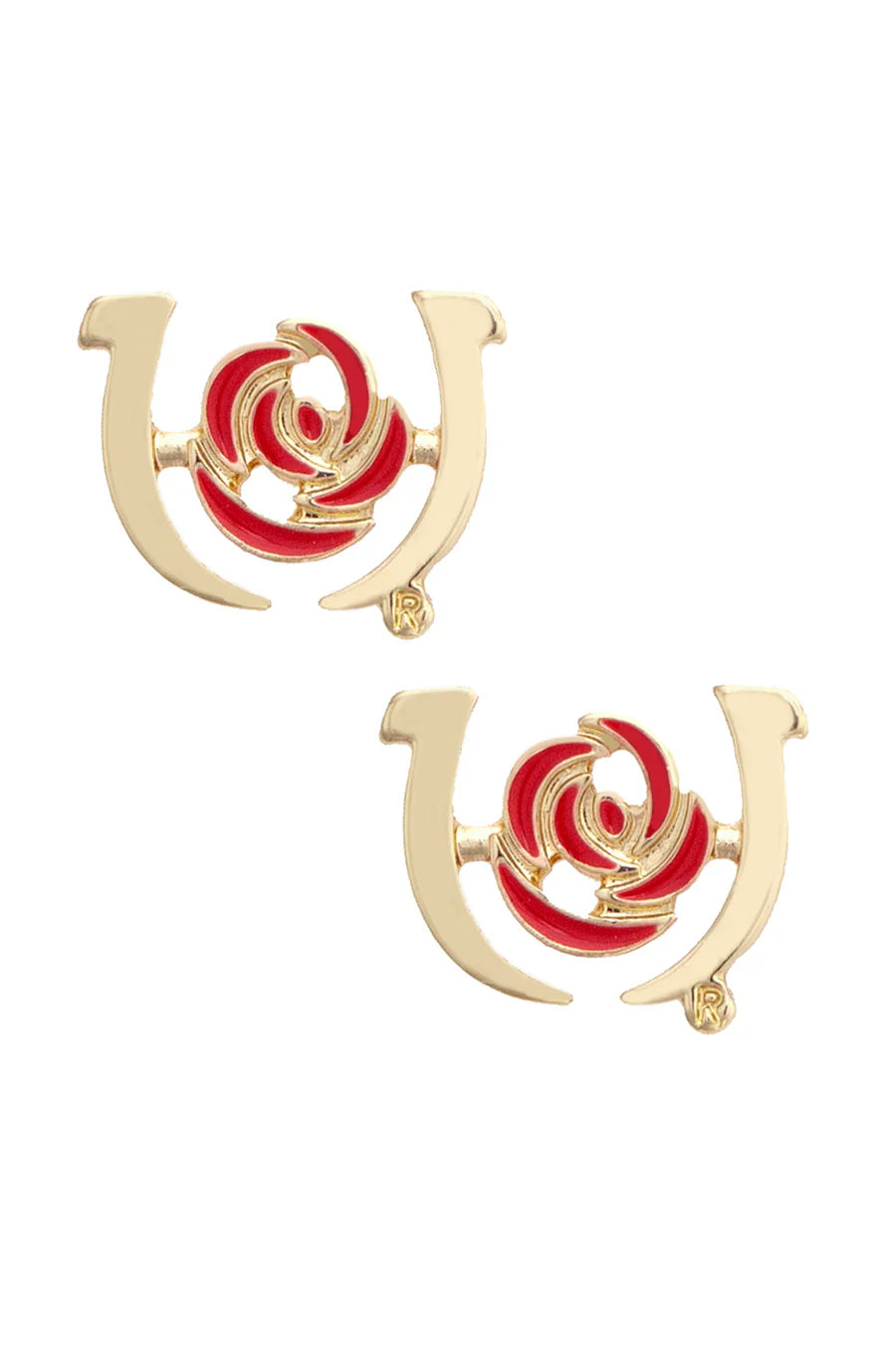 Kentucky Derby Outline Stud Earrings