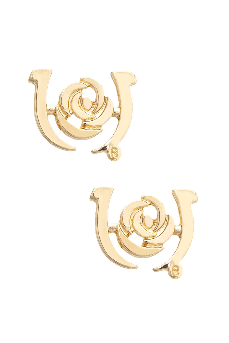 Kentucky Derby Outline Stud Earrings