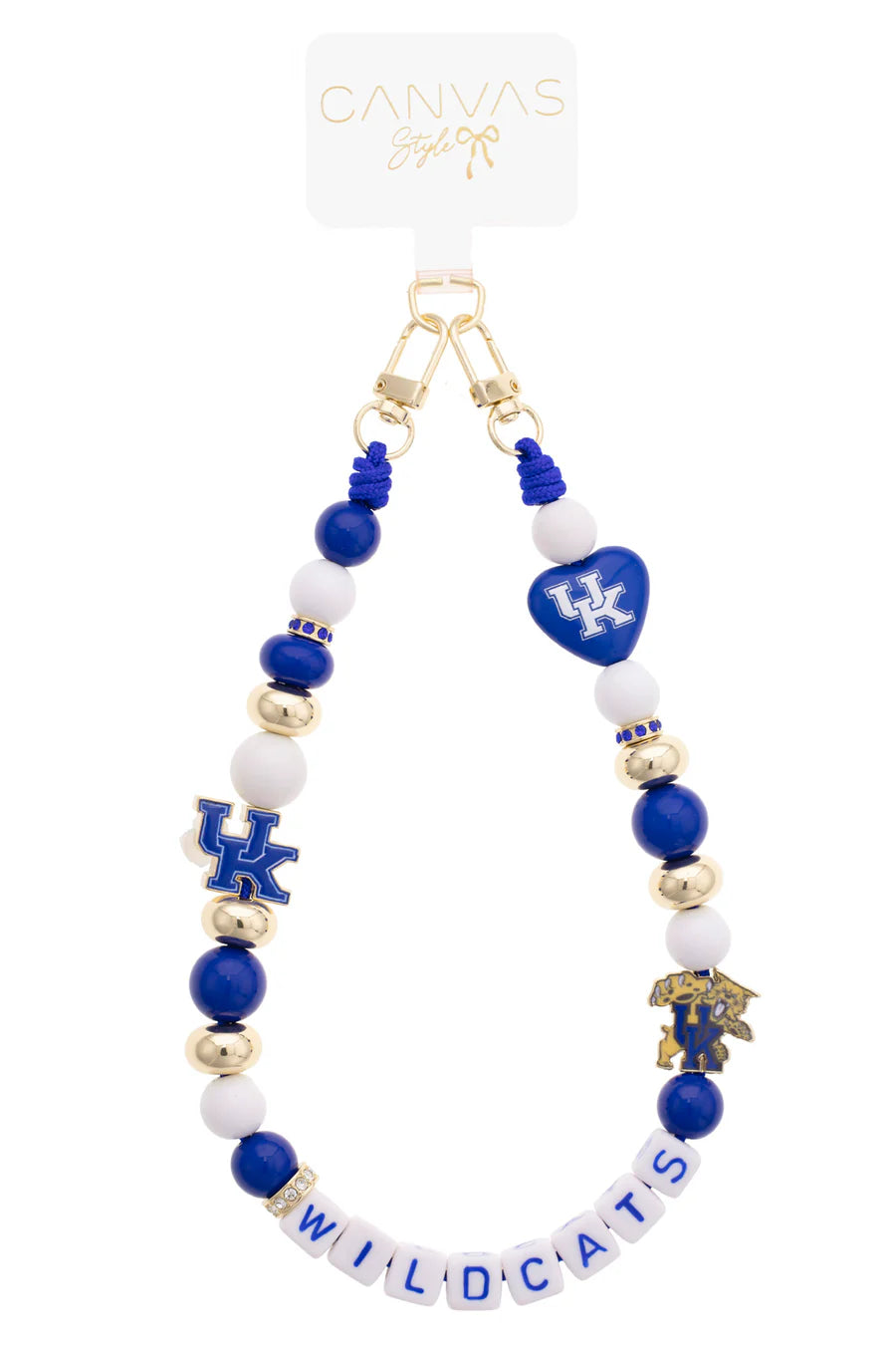 Canvas Style Kentucky Wildcats Beaded Wristlet
