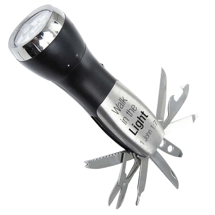 Man Of God 10 Function Flashlight Survival Tool