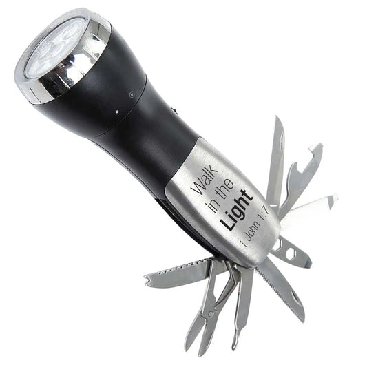 Man Of God 10 Function Flashlight Survival Tool