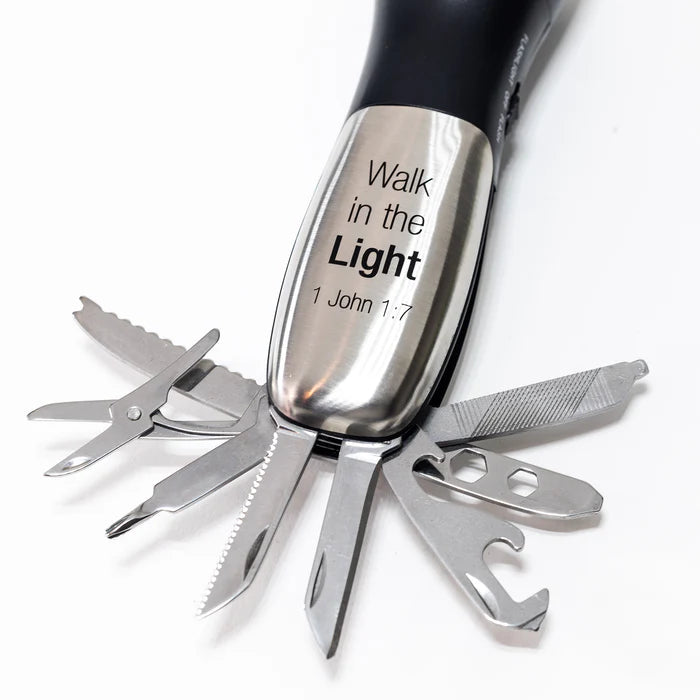 Man Of God 10 Function Flashlight Survival Tool