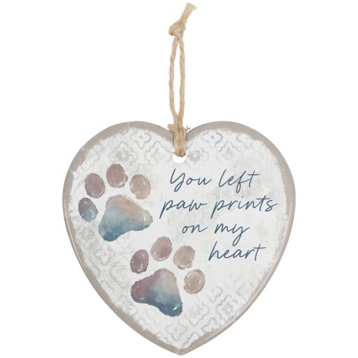 "Paw Prints" Heart Ornament
