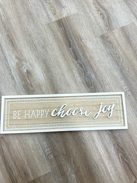 Be Happy Choose Joy Wall Decor