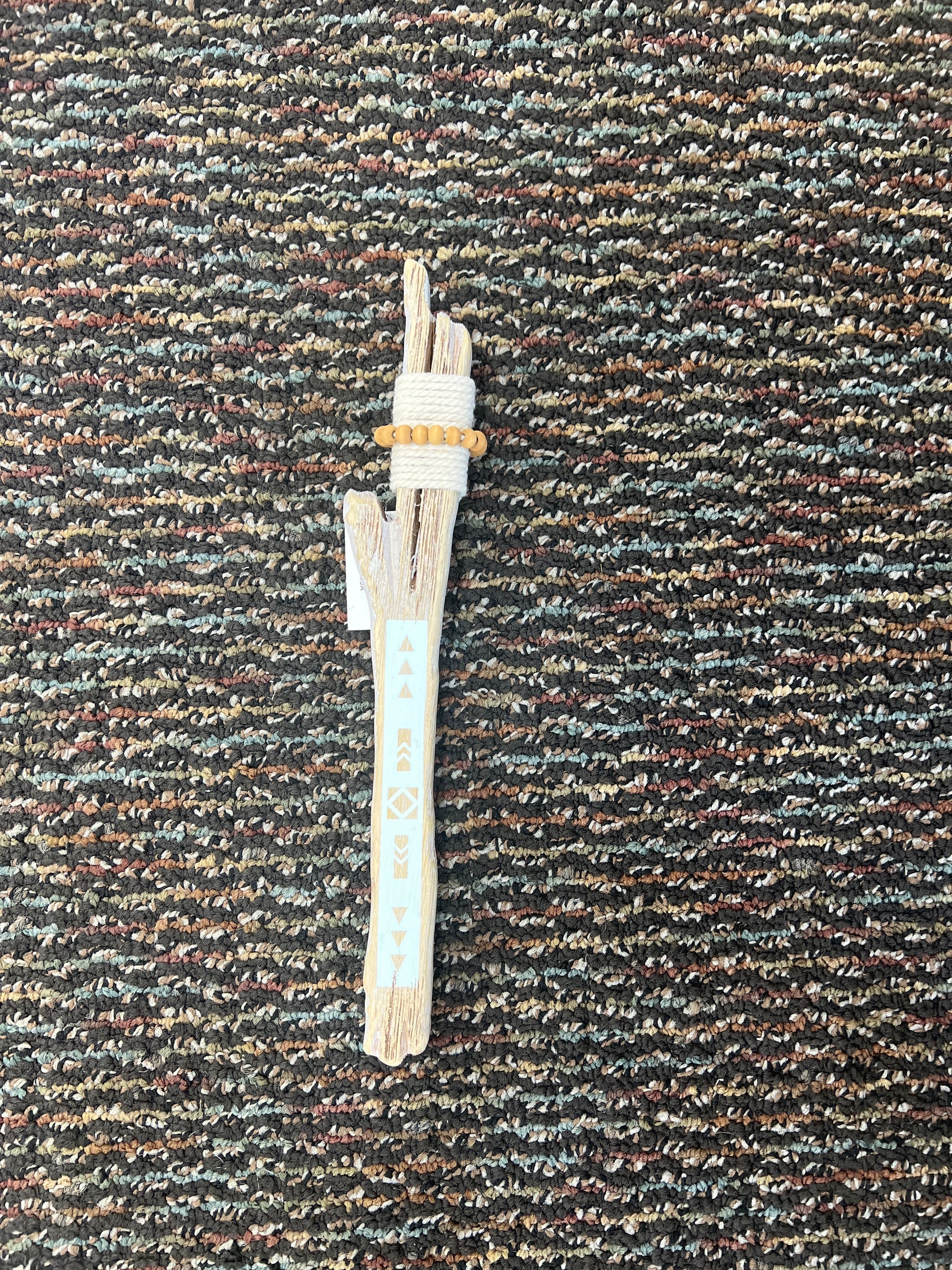 Short Wood Painted Stick Decor