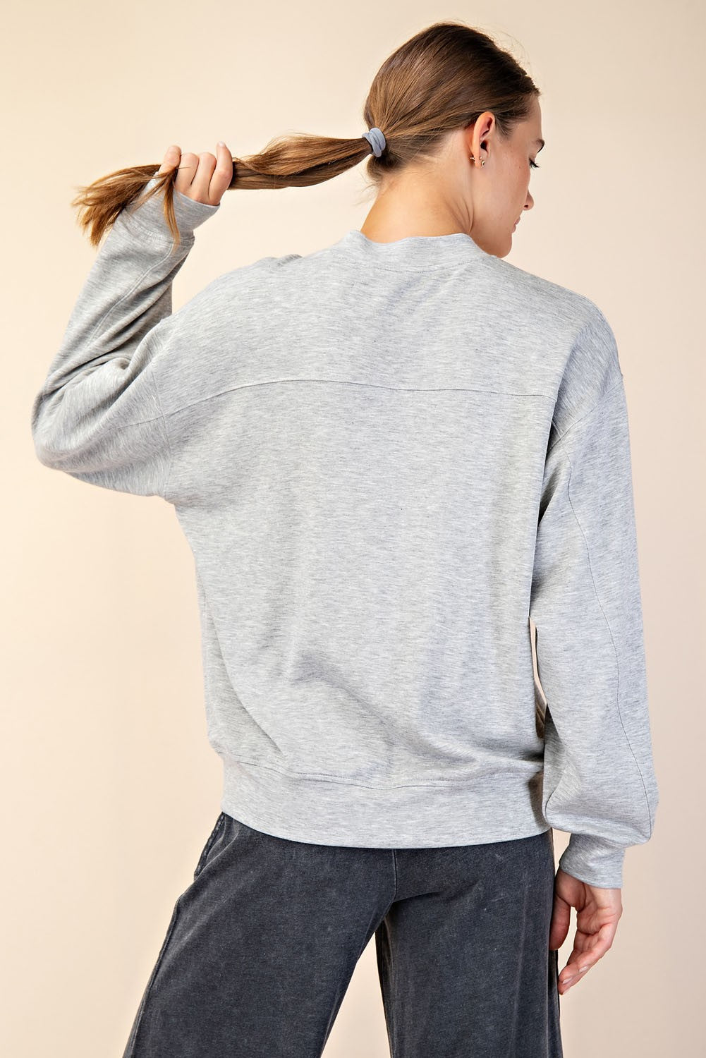 Rae Mode Modal Scuba Mock Neck Pullover