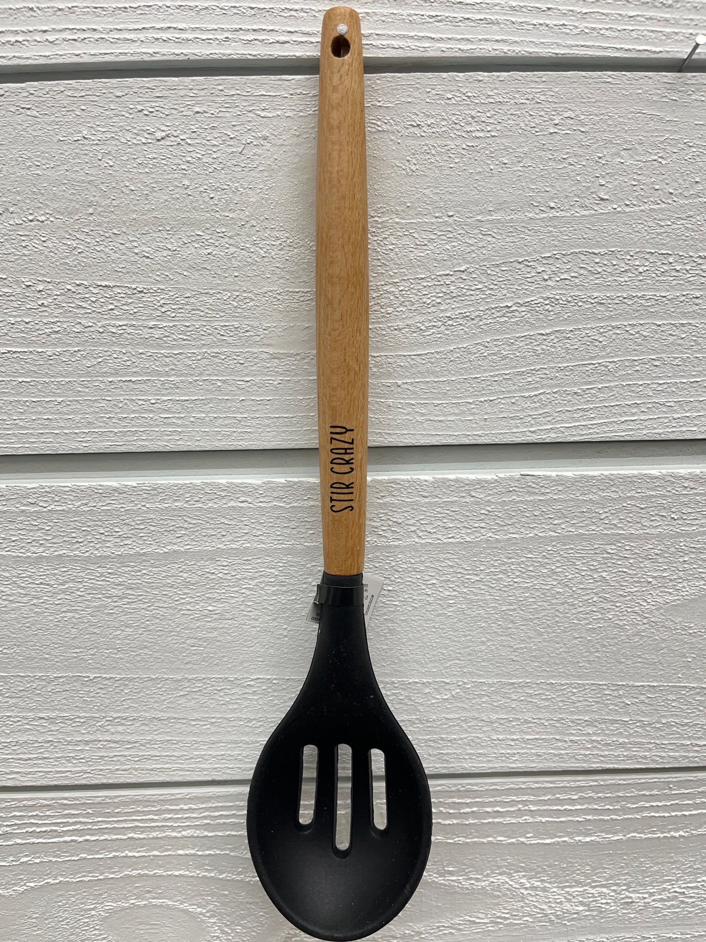 Wooden Handle Black Silicone Kitchen Utensils