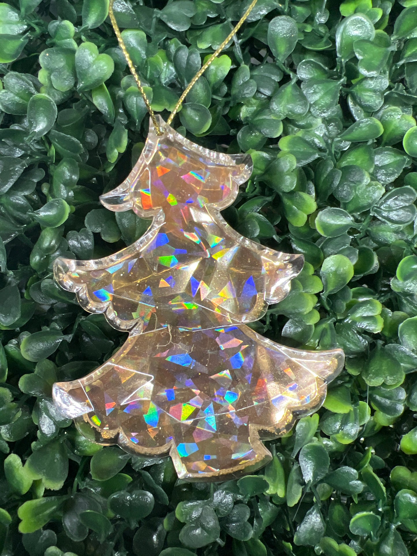 Gold Acrylic Tree With Glitter Back