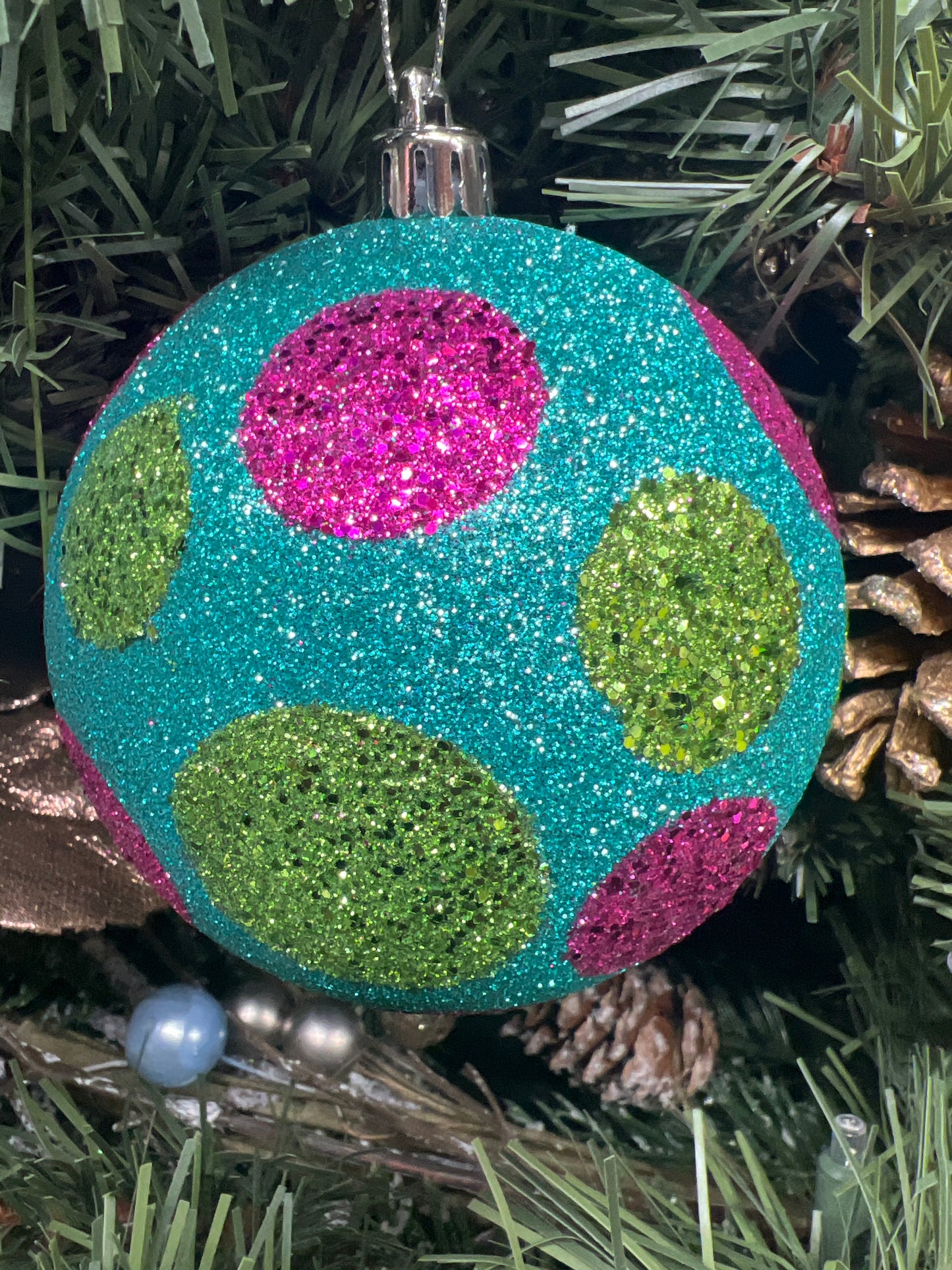 Glitter Dot Ball Ornament