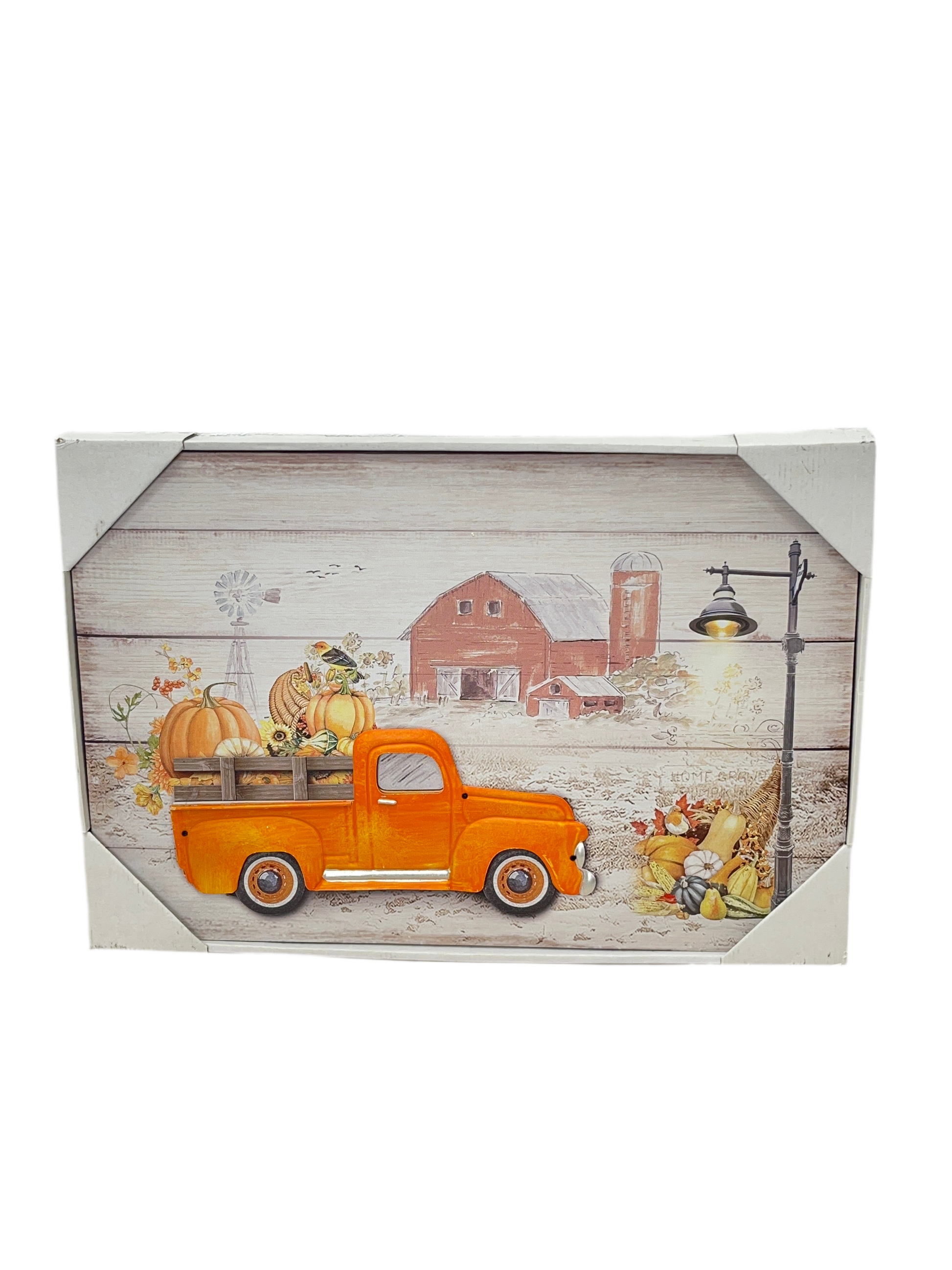 Orange Truck Fall Picture Lights Up