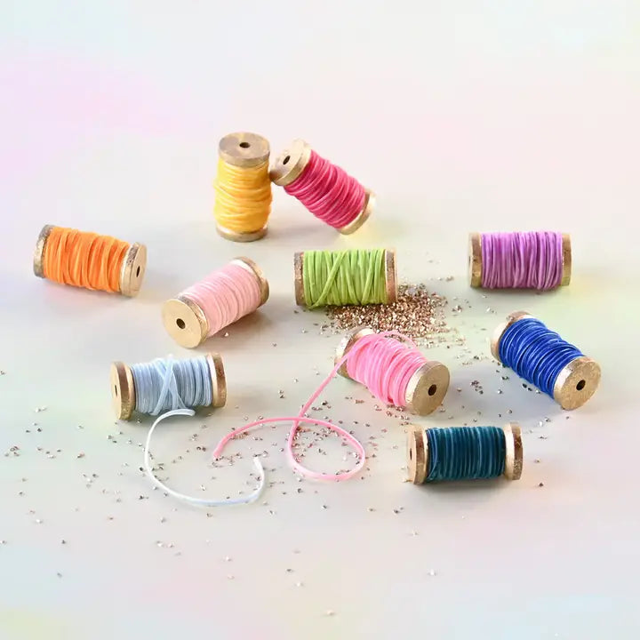 Glitterville Velvet Ribbon With Wood Spool