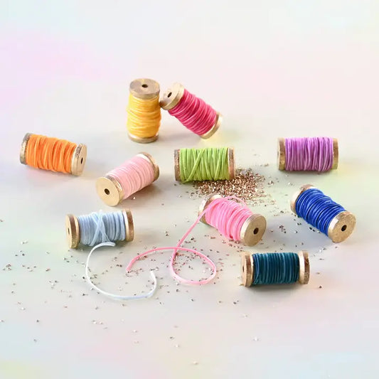 Glitterville Velvet Ribbon With Wood Spool