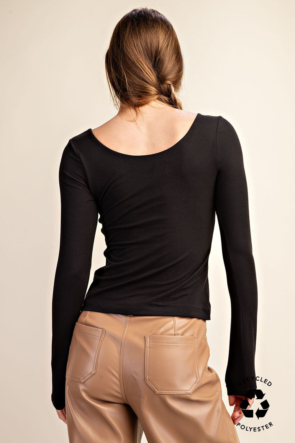 Rae Mode Recycled Butter Round Neck Top