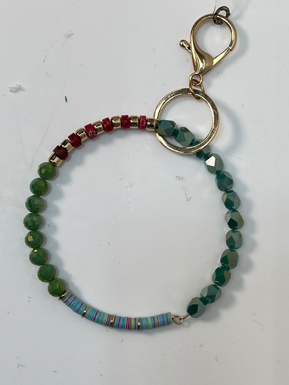 Beaded Bangle Key Chain