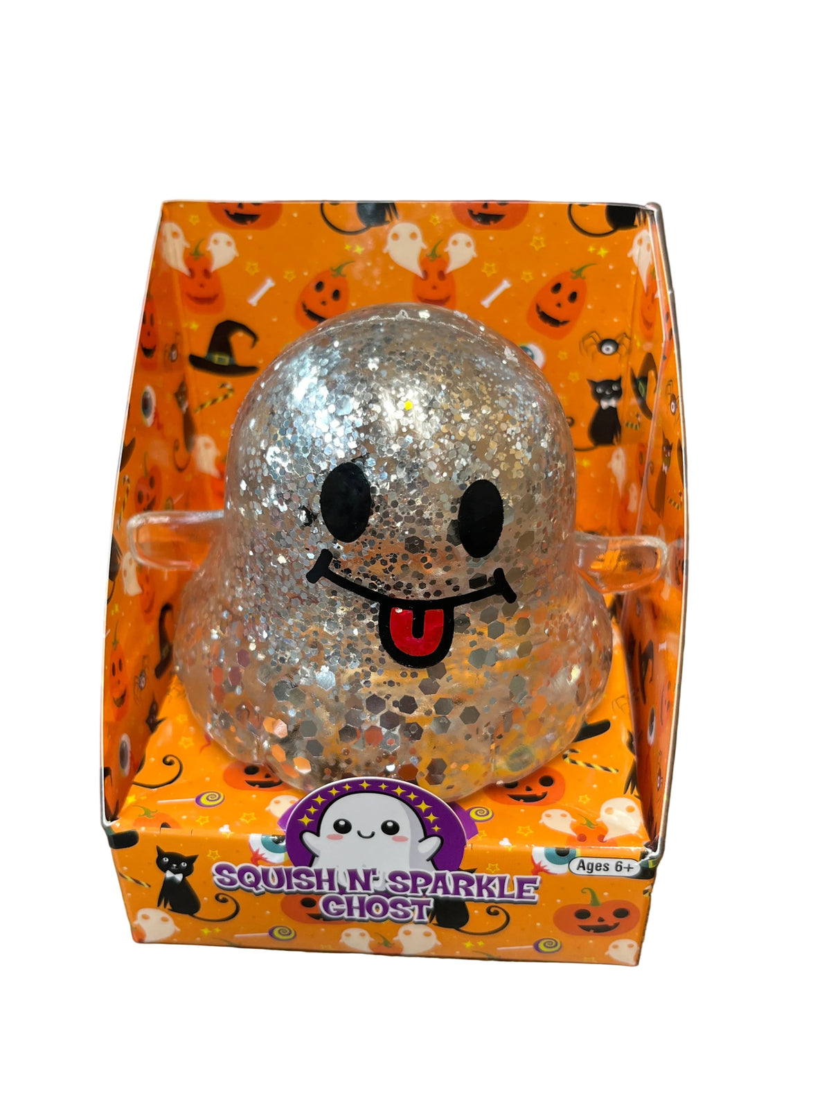 Zorbitz Squish N Sparkle Ghost Squishy Toy