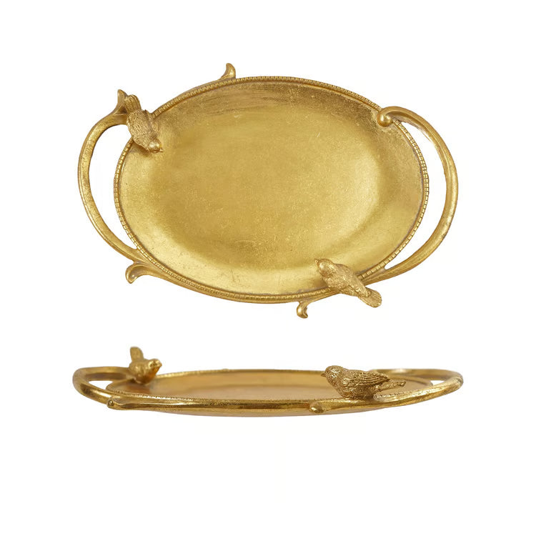 Hazel Mazel Decorative Resin Tray W Handles