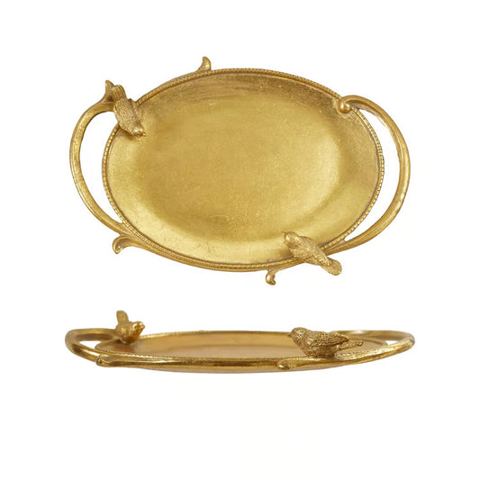 Hazel Mazel Decorative Resin Tray W Handles