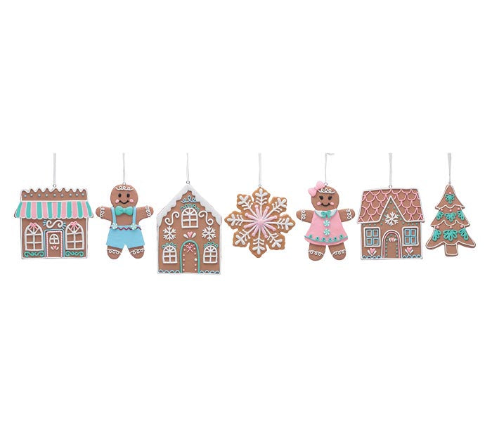 Assorted Gingerbread Clay Dough Ornaments