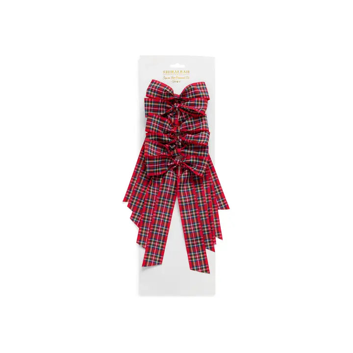 Shiraleah 6 Decorative Plaid Bows
