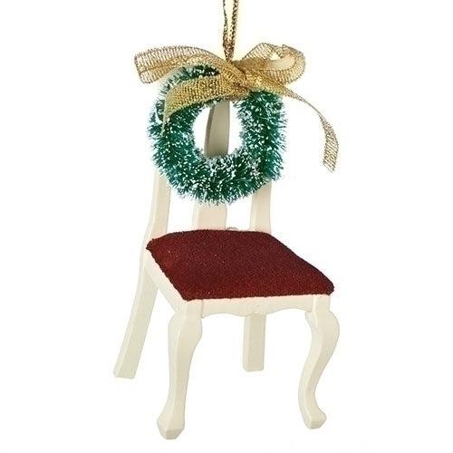 Memorial Chair Ornament With Wreath