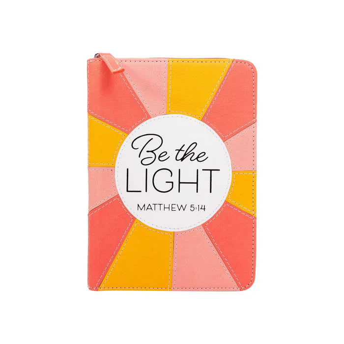 Small Zippered Journal- Be The Light
