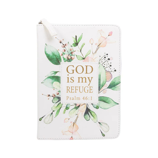 Small Zippered Journal- God Is My Refuge