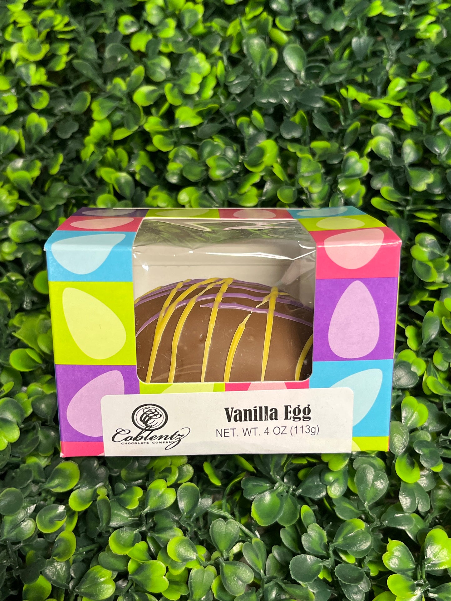Large Chocolate Covered Vanilla Easter Egg