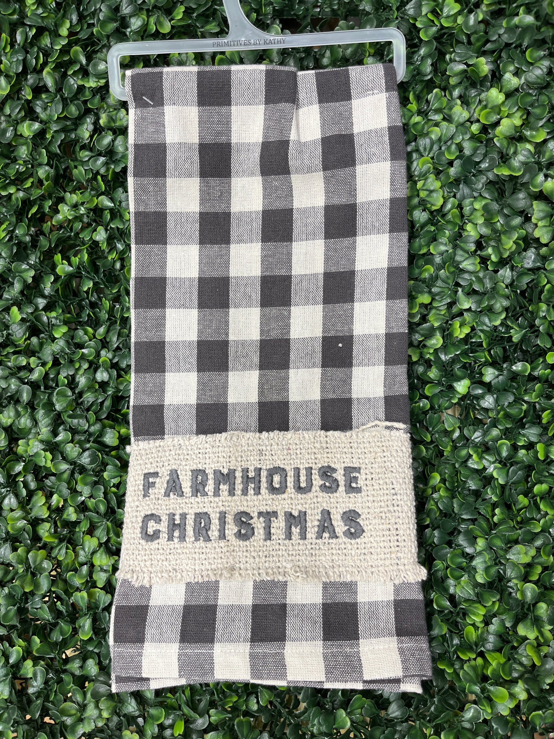 Buffalo Plaid Farmhouse Christmas Towel
