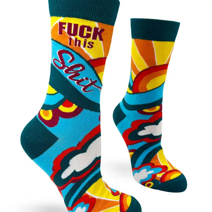 Fuck This Shit Ladies' Crew Socks