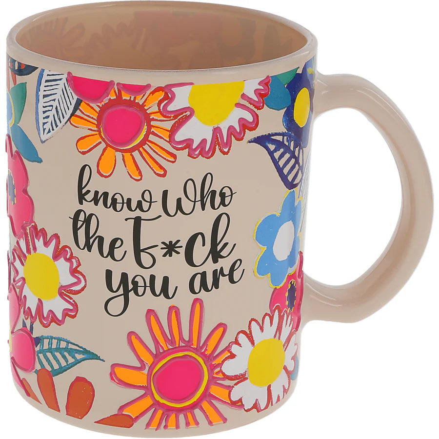 Colorful 18 oz Glass Mug