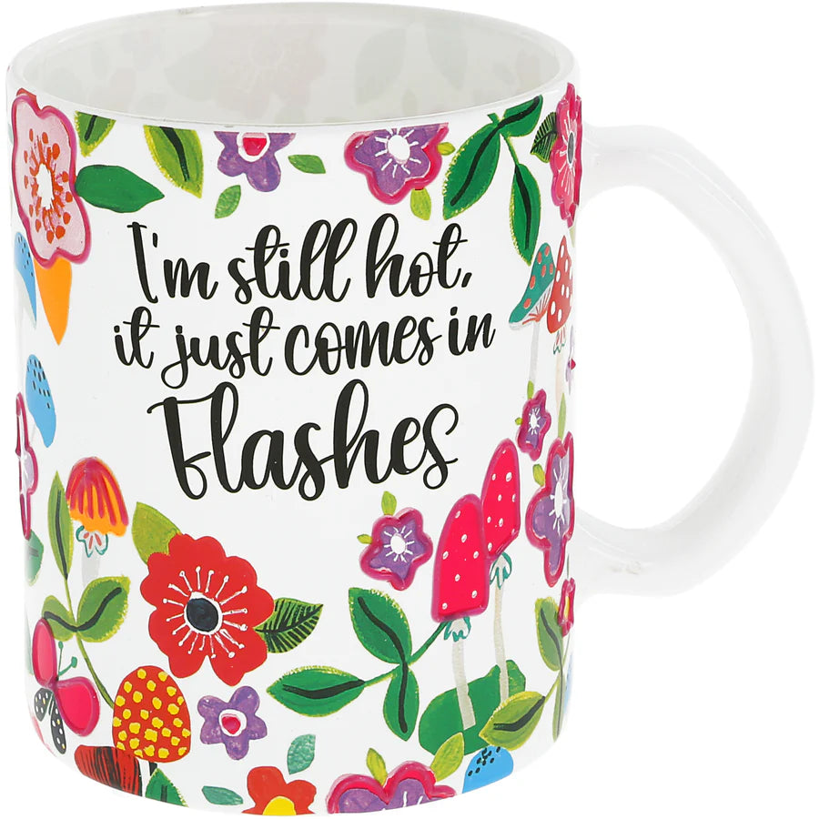 Colorful 18 oz Glass Mug