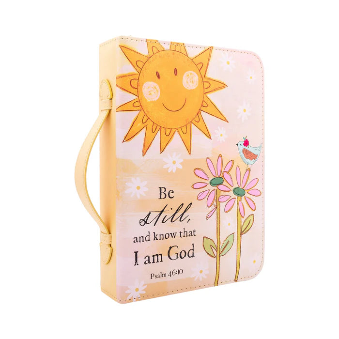 Large Bible Cover With Book Mark- Be Still & Know