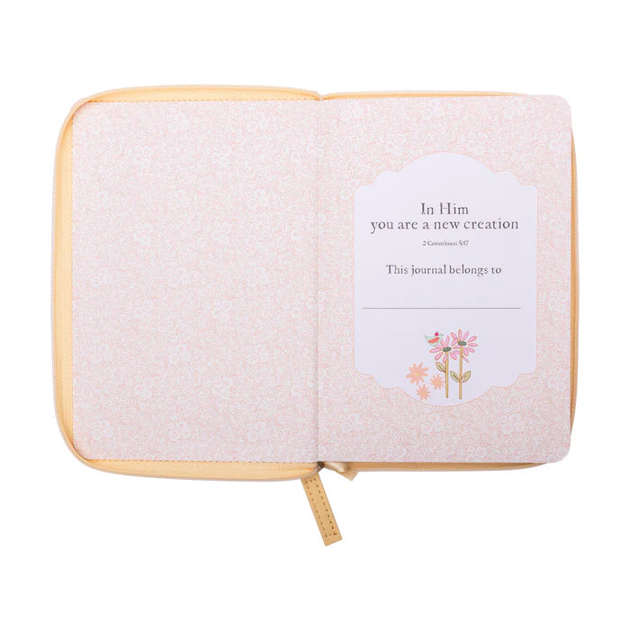 Small Zippered Journal- Be Still & Know