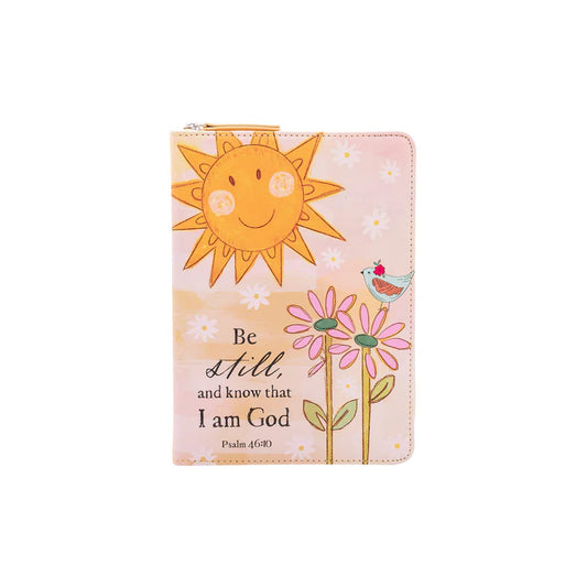 Small Zippered Journal- Be Still & Know