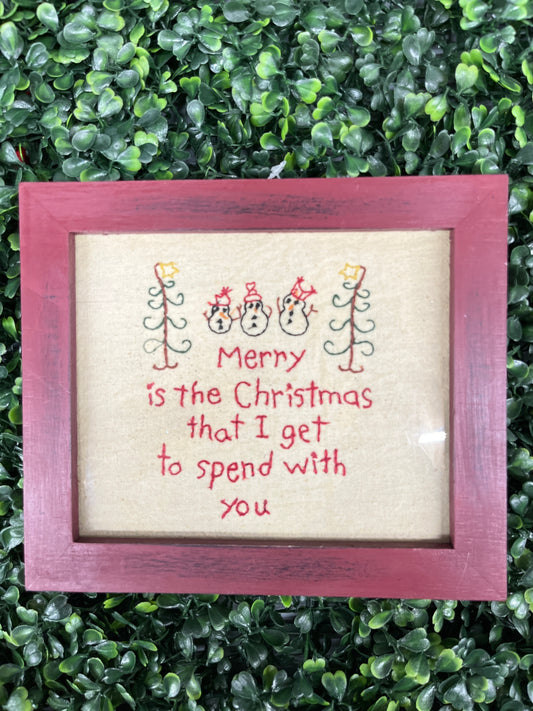 Framed Merry Is The Christmas/With You