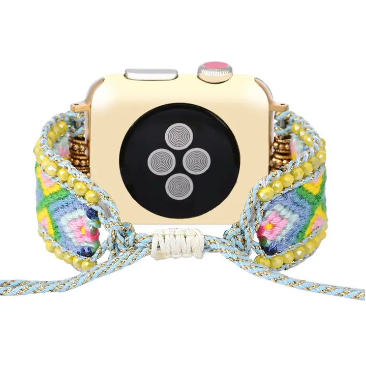 Springtime Bloom Woven Watch Strap