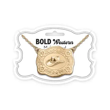 Bold Western Buckle Necklaces