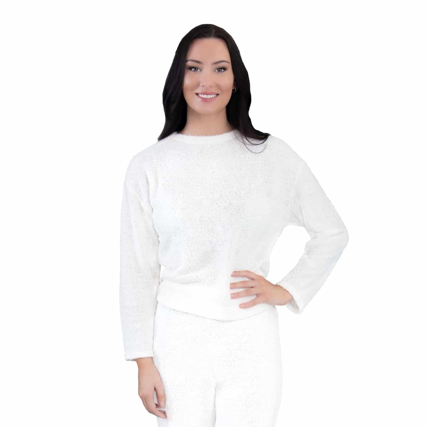 Cozy Knit Pajama Long Sleeve Top
